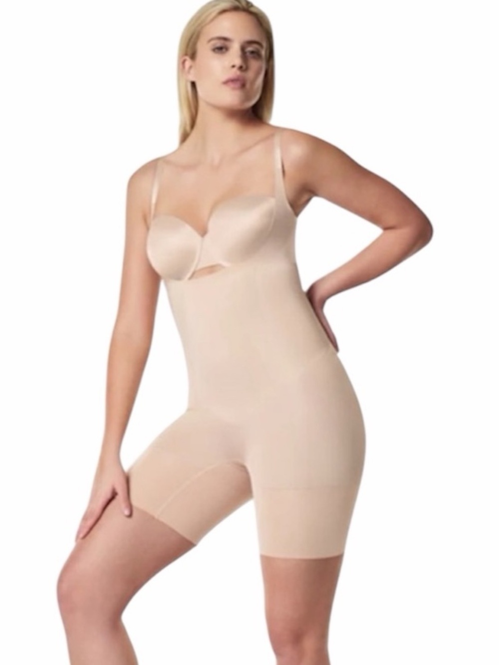 SPANX  Spanxsculpt OnCore Open Bust Full-Body Shaping Short Bodysuit